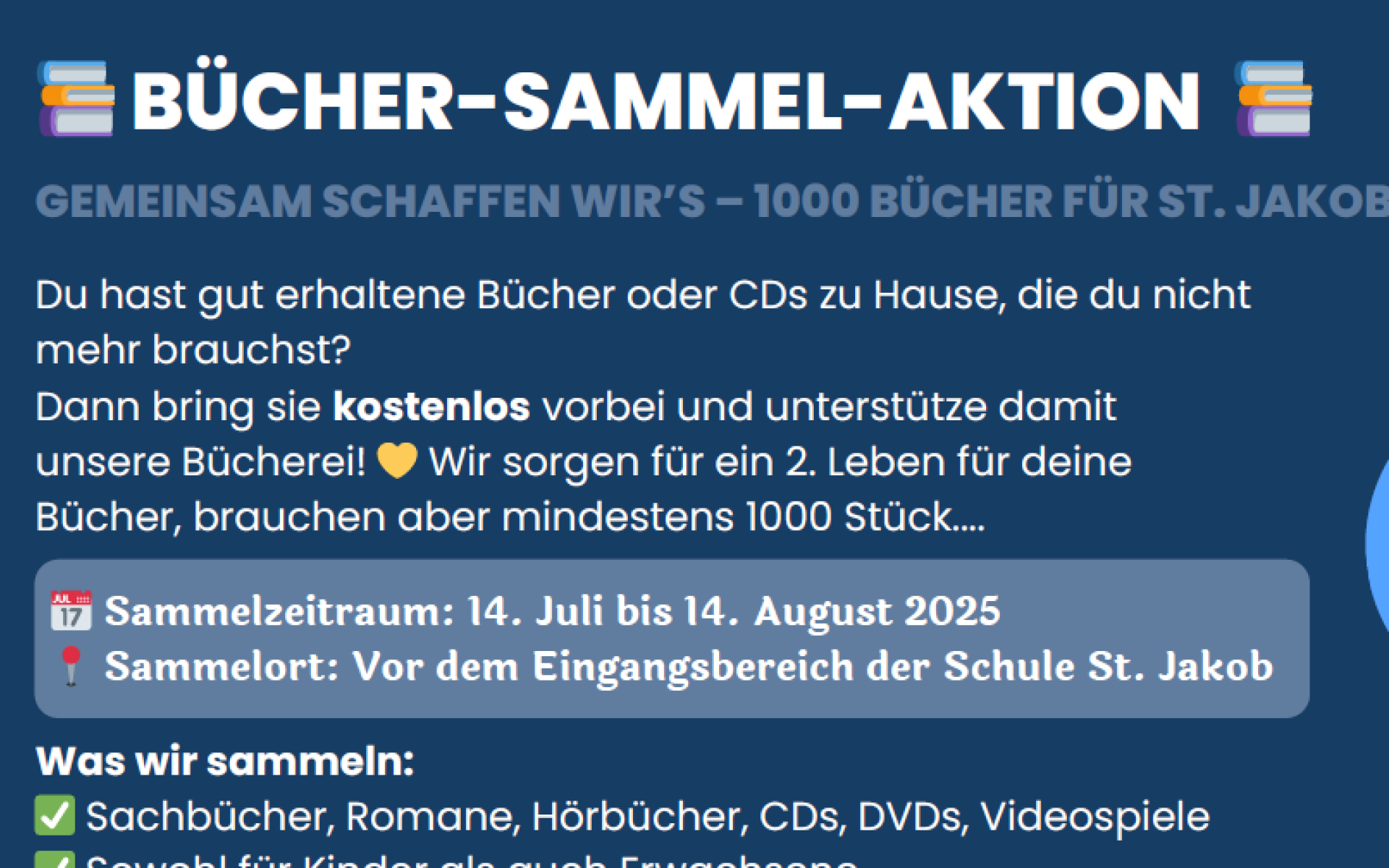 Bücher-Sammel-Aktion